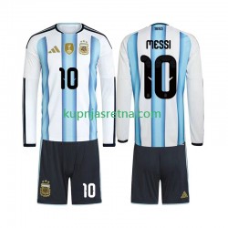 Dječja Domaći Home Dresova Argentina Lionel Messi 10 World Cup 2026 Dugim Rukavima