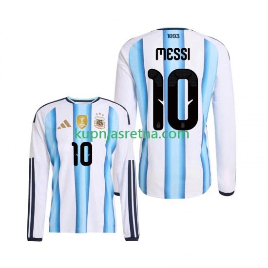 Muškarci Domaći Home Dresova Argentina Lionel Messi 10 World Cup 2026 Dugim Rukavima