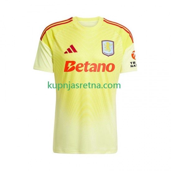 Muškarci Gostujući Away Golmanski Dresova Aston Villa 2025-2026 Kratkih Rukava