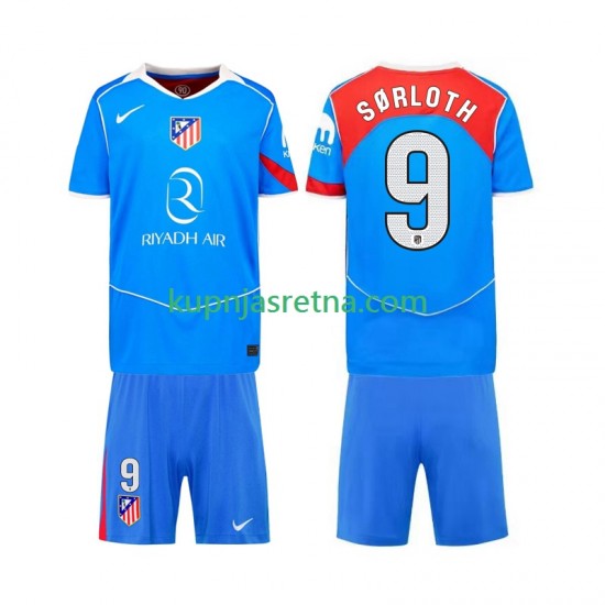 Dječja Treći Dresova Atlético Madrid Alexander Sorloth 9 2025-2026 Kratkih Rukava