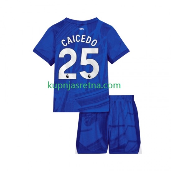Dječja Domaći Home Dresova Chelsea Moises Caicedo 25 2025-2026 Kratkih Rukava
