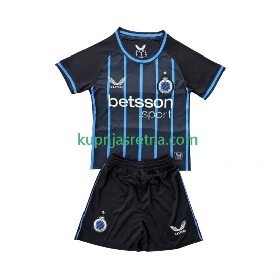 Dječja Domaći Home Dresova Club Brugge 2025-2026 Kratkih Rukava