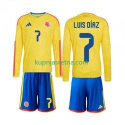 Dječja Domaći Home Dresova Kolumbija Luis Diaz 7 World Cup 2026 Dugim Rukavima Dječja Domaći Home Dresova Kolumbija Luis Diaz 7 World Cup 2026 Dugim Rukavima