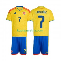 Dječja Domaći Home Dresova Kolumbija Luis Diaz 7 World Cup 2026 Kratkih Rukava Dječja Domaći Home Dresova Kolumbija Luis Diaz 7 World Cup 2026 Kratkih Rukava