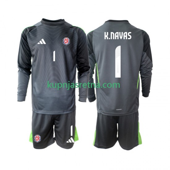 Dječja Gostujući Away Golmanski Dresova Kostarika Keylor Navas 1 2025 Dugim Rukavima