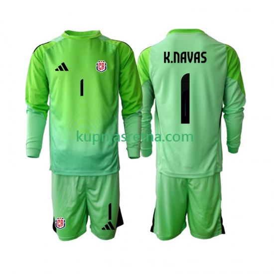 Dječja Domaći Home Golmanski Dresova Kostarika Keylor Navas 1 2025 Dugim Rukavima