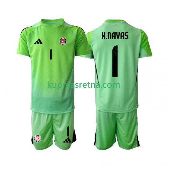 Dječja Domaći Home Golmanski Dresova Kostarika Keylor Navas 1 2025 Kratkih Rukava