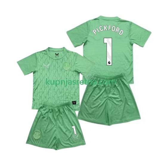 Dječja Domaći Home Golmanski Dresova Everton Pickford 1 2025-2026 Kratkih Rukava