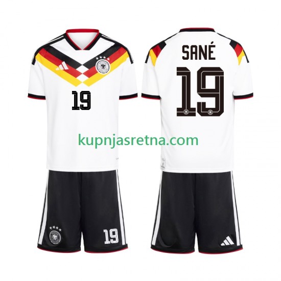 Dječja Domaći Home Dresova Njemačka Leroy Sane 19 World Cup 2026 Kratkih Rukava