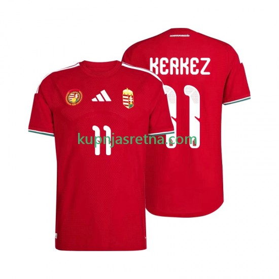 Muškarci Domaći Home Dresova Mađarska Kerkez 11 World Cup 2026 Kratkih Rukava