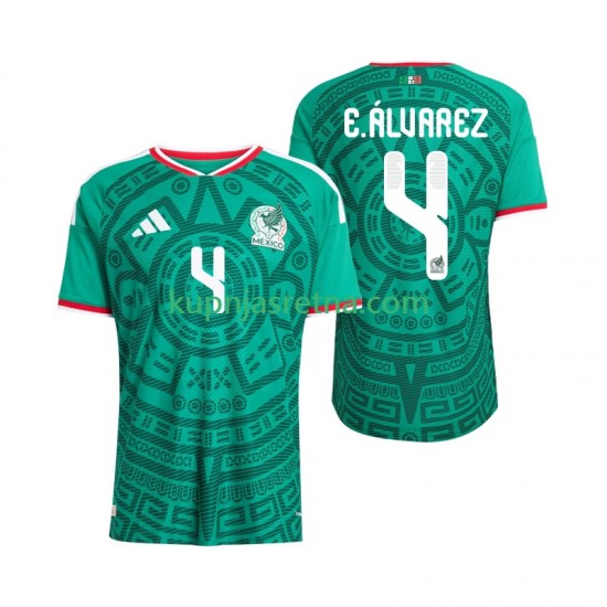 Muškarci Domaći Home Dresova Meksiko Edson Alvarez 4 World Cup 2026 Kratkih Rukava