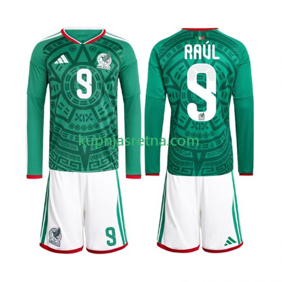 Dječja Domaći Home Dresova Meksiko Raul Jimenez 9 World Cup 2026 Dugim Rukavima