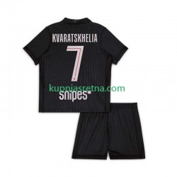 Dječja Četvrti Dresova Paris Saint-Germain Khvicha Kvaratskhelia 7 2025-2026 Kratkih Rukava