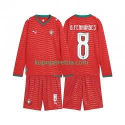Dječja Domaći Home Dresova Portugal Bruno Fernandes 8 World Cup 2026 Dugim Rukavima