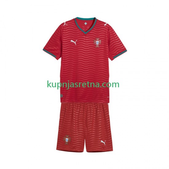 Dječja Domaći Home Dresova Portugal World Cup 2026 Kratkih Rukava
