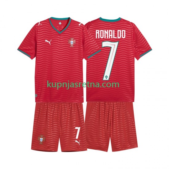Dječja Domaći Home Dresova Portugal Cristiano Ronaldo 7 World Cup 2026 Kratkih Rukava