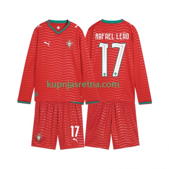 Dječja Domaći Home Dresova Portugal Rafael Leao 17 World Cup 2026 Dugim Rukavima