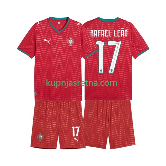 Dječja Domaći Home Dresova Portugal Rafael Leao 17 World Cup 2026 Kratkih Rukava