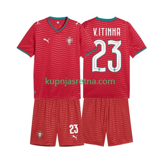 Dječja Domaći Home Dresova Portugal Vitinha 23 World Cup 2026 Kratkih Rukava