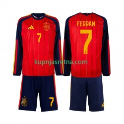 Dječja Domaći Home Dresova Španjolska Ferran Torres 7 World Cup 2026 Dugim Rukavima