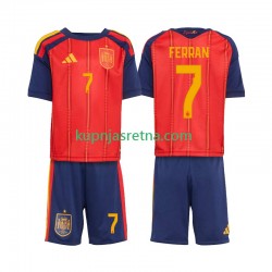 Dječja Domaći Home Dresova Španjolska Ferran Torres 7 World Cup 2026 Kratkih Rukava
