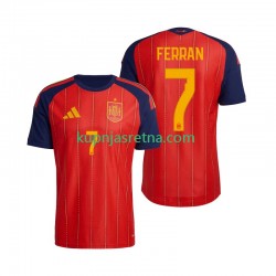 Muškarci Domaći Home Dresova Španjolska Ferran Torres 7 World Cup 2026 Kratkih Rukava