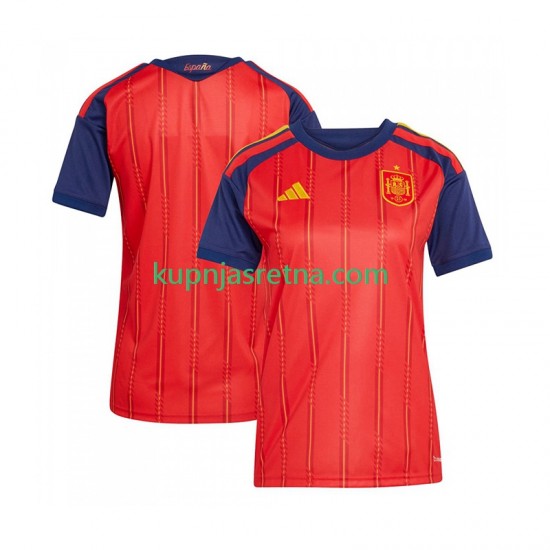 Žene Domaći Home Dresova Španjolska World Cup 2026 Kratkih Rukava