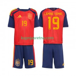 Dječja Domaći Home Dresova Španjolska Lamine Yamal 19 World Cup 2026 Kratkih Rukava