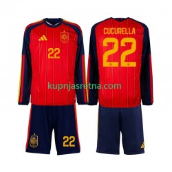 Dječja Domaći Home Dresova Španjolska Marc Cucurella 22 World Cup 2026 Dugim Rukavima