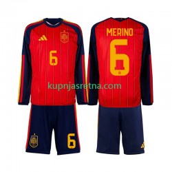 Dječja Domaći Home Dresova Španjolska Mikel Merino 6 World Cup 2026 Dugim Rukavima