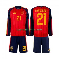 Dječja Domaći Home Dresova Španjolska Mikel Oyarzabal 21 World Cup 2026 Dugim Rukavima