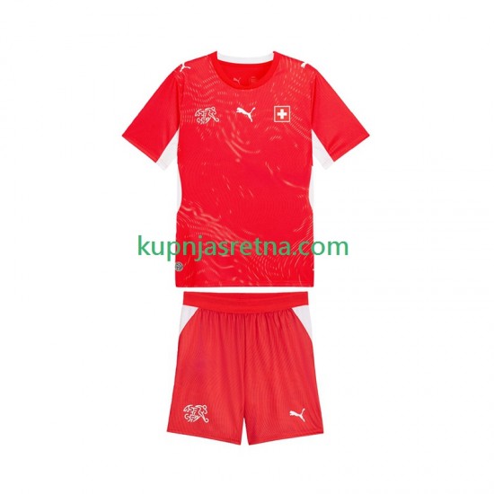 Dječja Domaći Home Dresova Švicarska World Cup 2026 Kratkih Rukava