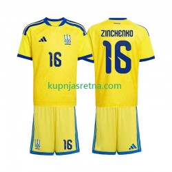 Dječja Domaći Home Dresova Ukrajina Oleksandr Zinchenko 16 World Cup 2026 Kratkih Rukava Dječja Domaći Home Dresova Ukrajina Oleksandr Zinchenko 16 World Cup 2026 Kratkih Rukava