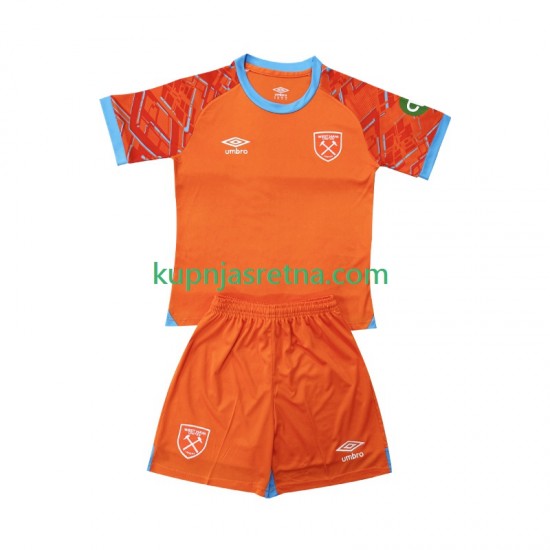 Dječja Gostujući Away Golmanski Dresova West Ham United 2025-2026 Kratkih Rukava