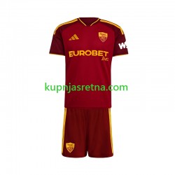 Dječja Domaći Home Dresova Roma 2026-2027 Kratkih Rukava