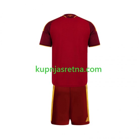 Dječja Domaći Home Dresova Roma 2026-2027 Kratkih Rukava