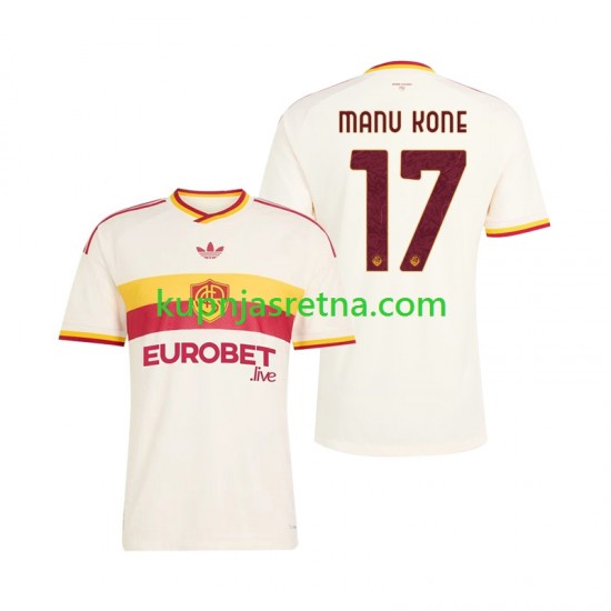 Muškarci Gostujući Away Dresova Roma Manu Kone 17 2026-2027 Kratkih Rukava