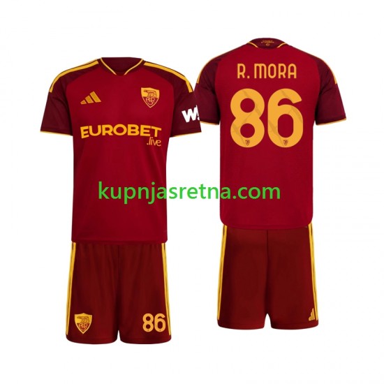 Dječja Domaći Home Dresova Roma Rodrigo Mora 86 2026-2027 Kratkih Rukava