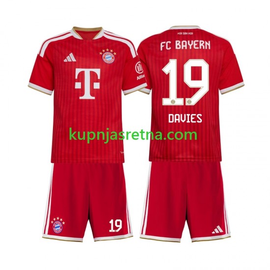 Dječja Domaći Home Dresova FC Bayern München Alphonso Davies 19 2026-2027 Kratkih Rukava