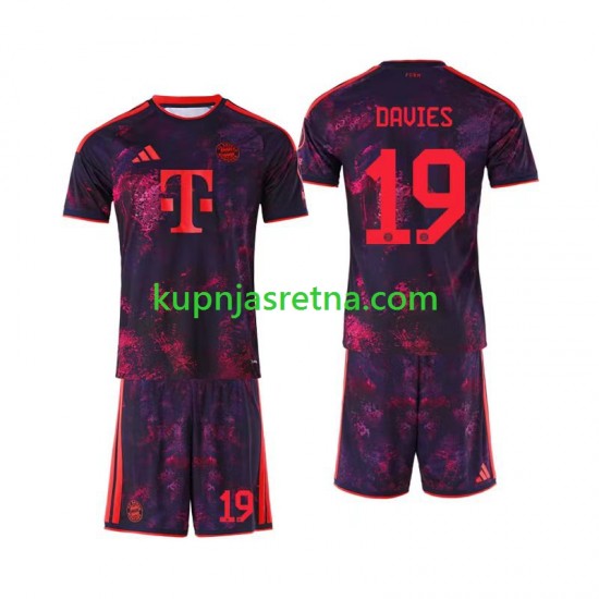 Dječja Treći Dresova FC Bayern München Alphonso Davies 19 2026-2027 Kratkih Rukava