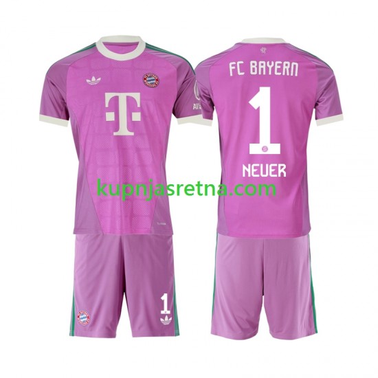 Dječja Treći Golmanski Dresova FC Bayern München Manuel Neuer 1 2026-2027 Kratkih Rukava