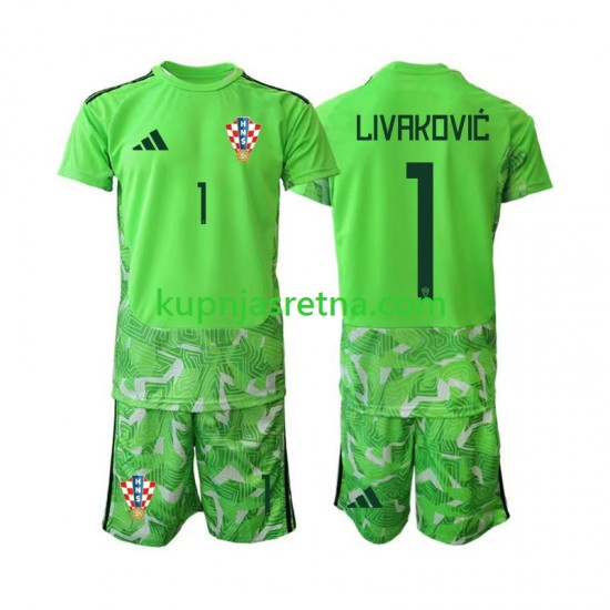 Dječja Domaći Home Golmanski Dresova Hrvatska Dominik Livakovic 25 2026-2027 Kratkih Rukava