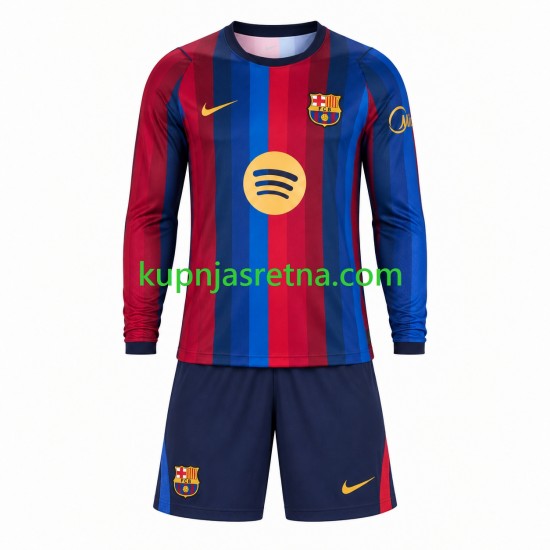 Dječja Domaći Home Dresova FC Barcelona 2026-2027 Dugim Rukavima