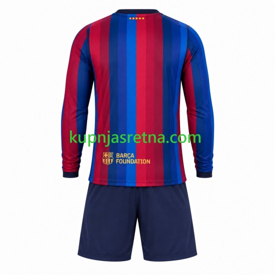 Dječja Domaći Home Dresova FC Barcelona 2026-2027 Dugim Rukavima