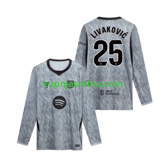 Muškarci Gostujući Away Golmanski Dresova FC Barcelona Dominik Livakovic 25 2026-2027 Dugim Rukavima