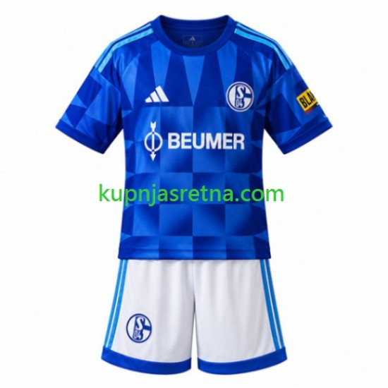 Dječja Domaći Home Dresova Schalke 04 FC 2026-2027 Kratkih Rukava