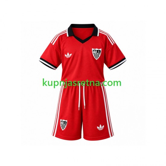 Dječja Domaći Home Dresova Sevilla FC Retro 2026-2027 Kratkih Rukava
