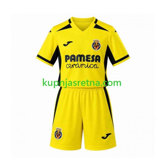Dječja Domaći Home Dresova Villarreal CF 2026-2027 Kratkih Rukava