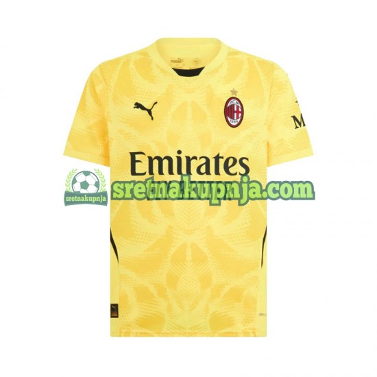 Muškarci Gostujući Away Golmanski Dresova AC Milan 2024-2025 Kratkih Rukava