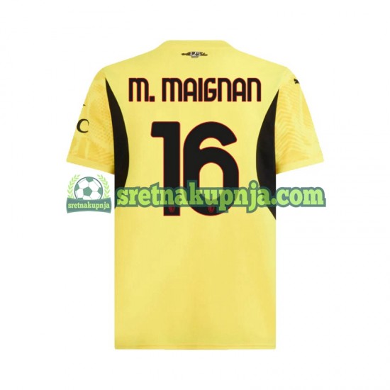 Muškarci Gostujući Away Golmanski Dresova AC Milan Mike Maignan 16 2024-2025 Kratkih Rukava